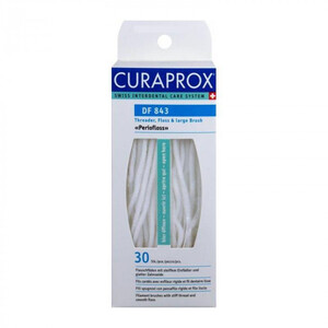 Зубна нитка Curaprox DF 843 нейлонова 3 в 1 PERIO 70см