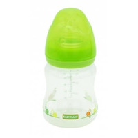 Пляшечка Baby Team 1005 з широким горлом і з талією 150 мл
