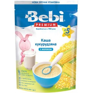 Каша Bebi Преміум молочна Кукурудзяна з 5 міс 200г