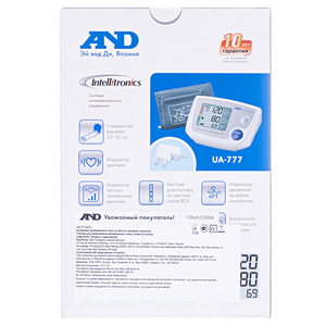 Тонометр A&D UA-777 автомат. эл.