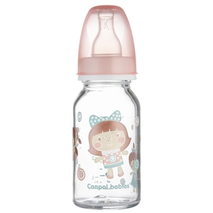 Бутылочка Canpol 42/202 с рисунком стекло 120 мл