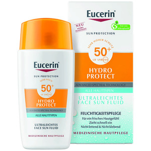 Флюид Eucerin 66961 Гидро Протект солнцезащитный ультралегкий увлажняющий SPF50+ 50 мл