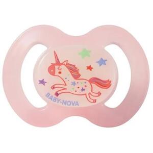 Пустушка Baby-nova сил ортодонт Нічна р.2 рожева 1шт