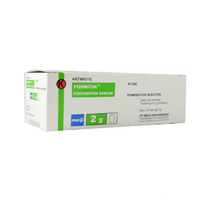 Фосмицин порошок для инъекций по 2 г во флаконе 10 шт.