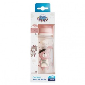 Бутылочка Canpol 35/232 антиколиковая Easystart Bonjour Paris 240 мл розовая
