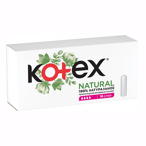 Тампоны Kotex супер Natural №16