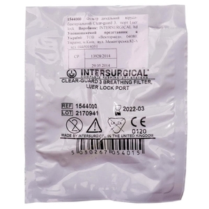 Фильтр дыхательный Clear-Guard порт Luer-Lock