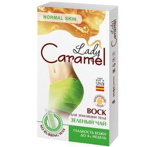 CARAMEL віск д/депіляції тіла зелений чай 16шт