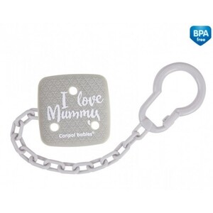 Ланцюжок Canpol 2/434 тримач для пустушки  I Love Mummy