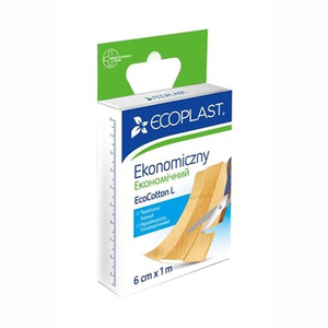 Лейкопластир ECOPLAST медичний тканий 6см*1м