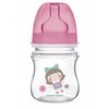 Пляшечка Canpol з широким отвором антиколікова Easystart - Кольорові звірята 35/205 120 мл