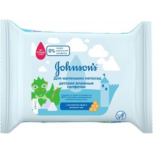 Серветки вологі Jonsons baby Pure Protect/для маленьких непосид №25