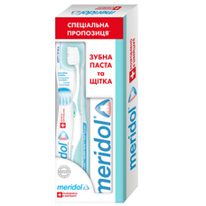Набор Meridol Зубная паста 75мл+Ополаскиватель 100мл