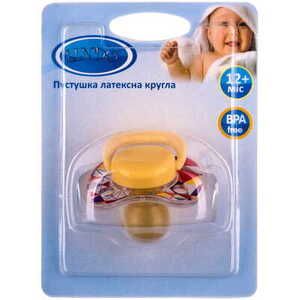 Пустышка Lindo латекс.круглая 12+мес.
