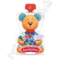 Пюре Bambolina из яблок и голубики 90г (пауч)
