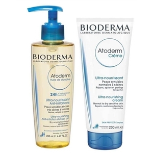 Набір Bioderma Атодерм Масло для душа 200мл+Крем Атодерм 200 мл