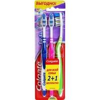Зубна щітка  Colgate зиг заг середня 2+1