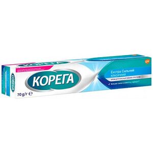 Крем Corega для фиксации зубных протезов Экстра сильный Классический вкус 70 г