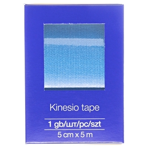 Пластырь NORDEPLAST Кинезио тейп медицинский 5см*5м синий