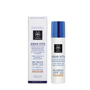 Крем Apivita AQUA VITA для інтенсивного зволож. шкіри з фіто-ендорфінами ВВ Cream SPF20 бежевий 40 мл