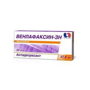 Венлафаксин-ЗН таблетки по 37.5 мг 30 шт. (10х3)
