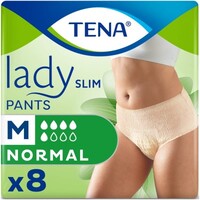 Трусики-подгузники TENA Lady Slim Pants Normal Medium №8 (creme)