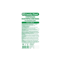 Пластырная повязка FP Family Plast нетканая стерильная 10х25см №1