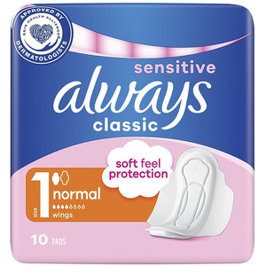 Прокладки Always Classic Normal Single Sensitive №10