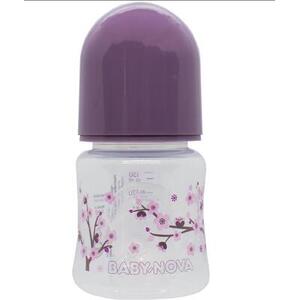Бутылочка Baby-nova 45001-1 пласт.ПП шир.горл.Декор сиреневая 150мл