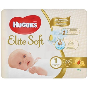 Підгузки Хаггіс Еlit Soft 1 3-5 кг №27