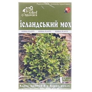 Фіточай Ісландський мох 30г Ключі Здоровя