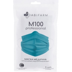 Маска 4х-сл.ABIFARM мед.стер.с индик.влажности M100 №5