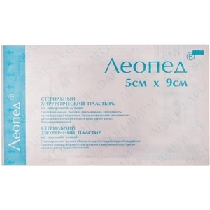 Лейкопластырь ЛЕОПЕД прозр.стер.повязка 5х9см №1 (50шт. в уп.)