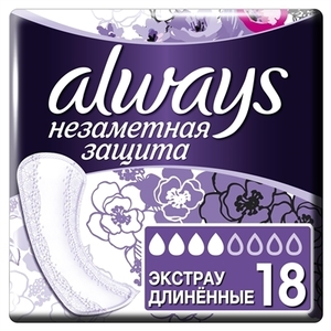 Прокладки Always щоденні Непомітний Захист Екстрадовгі №18