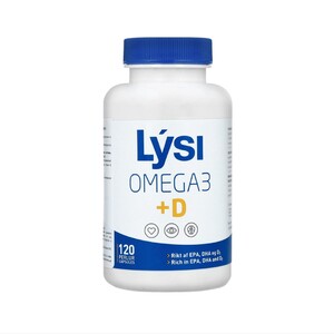 Омега-3 LYSI с витамином D капс. 500мг №120 банка