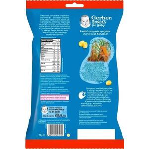 Снеки кукурудзяні Gerber полуниця з бананом 28г