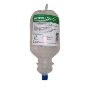 Метронідазол розчин для інфузій 0.5% по 100 мл у контейнері