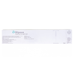 Мирена спираль внутриматочная с левоногестрелом 52 мг (20 мкг/24 часа) 1 шт