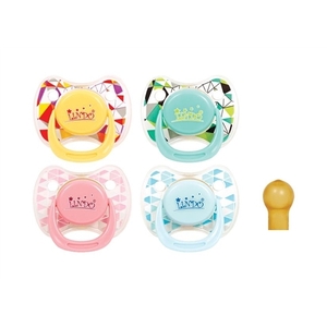 Пустышка Lindo латекс.круглая 6-12мес.