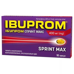 Ибупром спринт макс капсулы по 400 мг 10 шт.