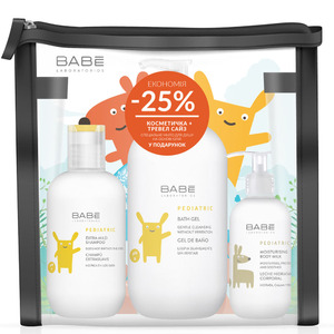 BABE Дитячий набір: Гель для душу + Молочко для тіла ТС + Екстрамякий шампунь