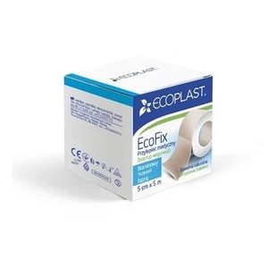 Лейкопластир ECOPLAST ЕкоФікс тканий котушка 5см*5м