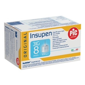 Игла Insupen для шприц-ручки G31 (0,25*8мм) №100