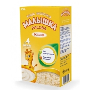 Каша Малютка Молочная рис с 4-х мес 250 гр