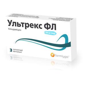 Ультрекс ФЛ супп. вагин. 100мг №3
