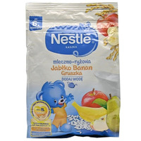 Каша Nestle молочна рисова з бананом/яблуком/грушею і біфідобактеріями з 6 мес 230 г