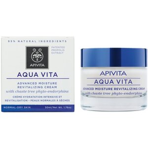 Крем Apivita AQUA VITA для інтенсивн. зволож. шкіри з фітоендорфінами для нормальної/сухої шкіри 50мл
