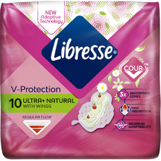 Прокладки Libresse Ultra Normal Aloe Vera & Camomile гиг. №10