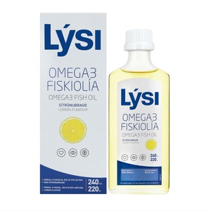 Омега-3 LYSI со вкусом лимона стекл. флак. 240мл