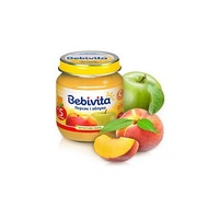 Пюре Bebivita 1804 Фруктовое Персик и яблоко с 5меc 100 г